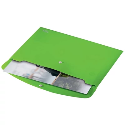 Irattartó tasak, A4, PP, patentos, LEITZ 