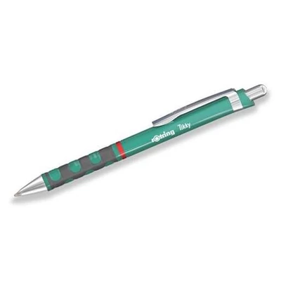Golyóstoll, 0,8 mm, nyomógombos, tengerkék tolltest, ROTRING 