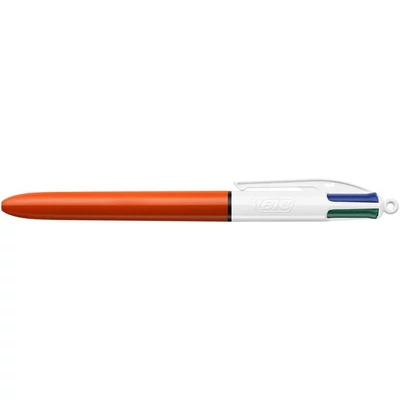 Golyóstoll, 0,3 mm, nyomógombos, négyszínű, BIC 