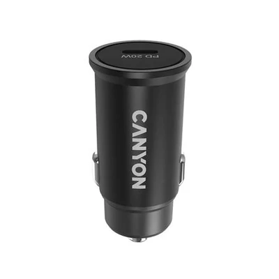 Autós töltő, 1xUSB-C, PD 20W, CANYON 