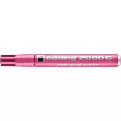 Alkoholos marker, 1,5-3 mm, kúpos, EDDING "2000", rózsaszín