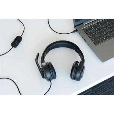 Fejhallgató, mikrofonnal, USB-C, KENSINGTON 