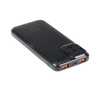 Hordozható akkumulátor, 10000mAh, QC/PD 20W, RIVACAE 