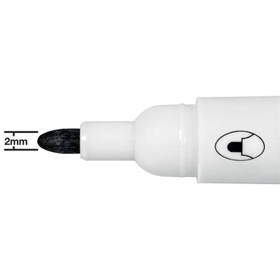 Táblamarker, kúpos hegyű, 2 mm, 10 db, NOBO 