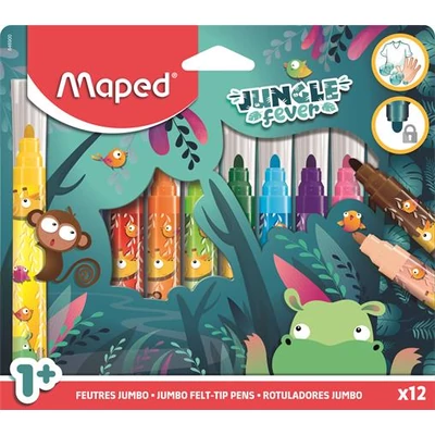 Filctoll készlet, 5 mm, kimosható, vastag, MAPED 