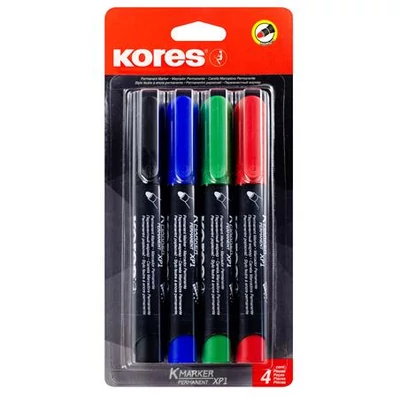 Alkoholos marker készlet, 3 mm, kúpos, KORES 