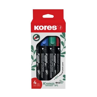 Alkoholos marker készlet, 3 mm, kúpos, KORES 