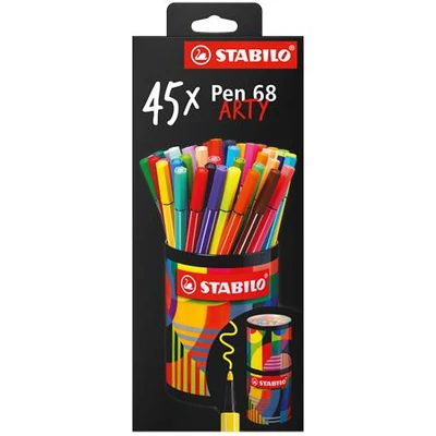 Rostirón készlet, hengeres fém doboz, 1 mm, STABILO 