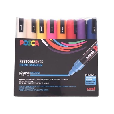Dekormarker készlet, 1,8-2,5 mm, UNI 