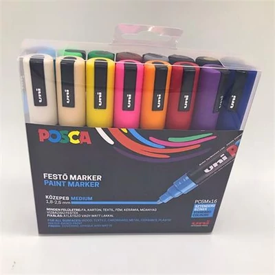 Dekormarker készlet, 1,8-2,5 mm, UNI 