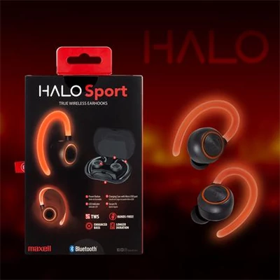 Fülhallgató, vezeték nélküli, Bluetooth, mikrofonnal, LED-es fülhallgató, MAXELL 