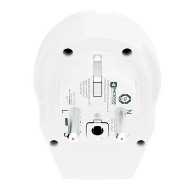 Adapter, Európába utazóknak, USB-C, gyorstöltés, földelt, SKROSS
