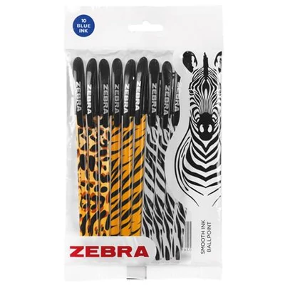 Golyóstoll, 0,27 mm, kupakos, vegyes testszín, ZEBRA 