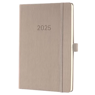 Naptár, A5, heti, 2025, kemény borító, SIGEL 
