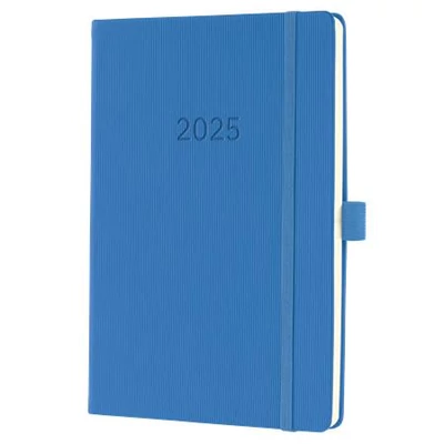 Naptár, A5, heti, 2025, kemény borító, SIGEL 