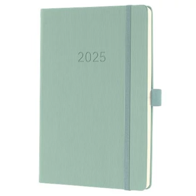 Naptár, A5, heti, 2025, kemény borító, SIGEL 