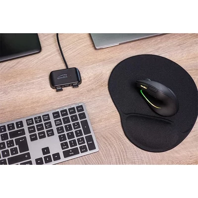 Egér, vezeték nélküli, optikai, vertikális, USB, SPEEDLINK 