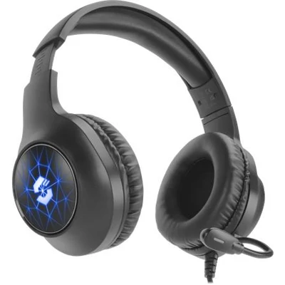 Fejhallgató, mikrofonnal, vezetékes, gaming, USB-A, SPEEDLINK 