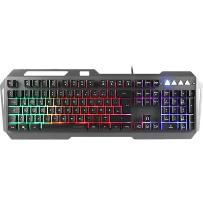 Billentyűzet, vezetékes, gaming, fém, USB, HUN, SPEEDLINK 