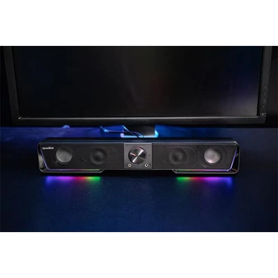 Hangszóró, 12W, 2x3.5 mm jack + USB-A, SPEEDLINK 