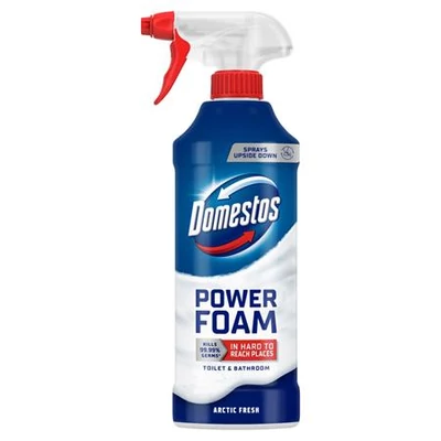 WC- és fürdőszoba tisztító hab, 435 ml, DOMESTOS 
