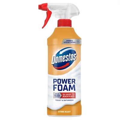 WC- és fürdőszoba tisztító hab, 435 ml, DOMESTOS 