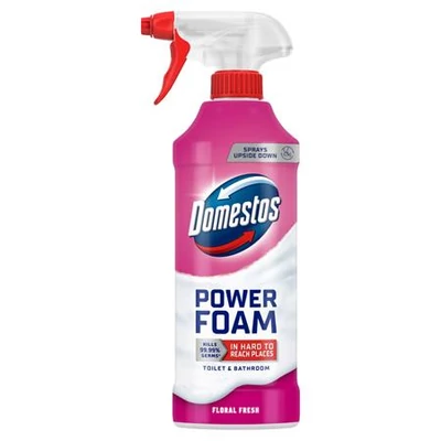 WC- és fürdőszoba tisztító hab, 435 ml, DOMESTOS 