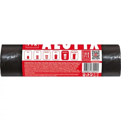 Szemeteszsák 180 l, 10 db, ALUFIX