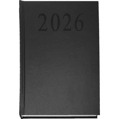 Naptár, tervező, A5, napi, 2026, fekete