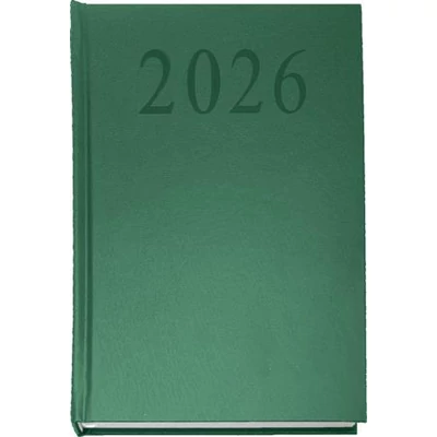 Naptár, tervező, A5, napi, 2026, zöld