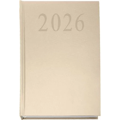 Naptár, tervező, A5, napi, 2026, bézs