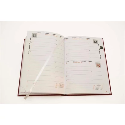 Naptár, tervező, A5, napi, 2026, bézs