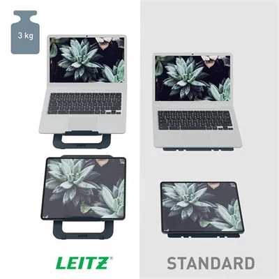Laptop állvány, összehajtható, LEITZ 
