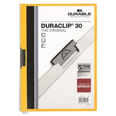 Gyorsfűző, klipes, A4, DURABLE 