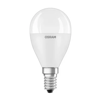 LED izzó, E14, kisgömb, P48, 8W, 806lm, 2700K (MF), OSRAM 