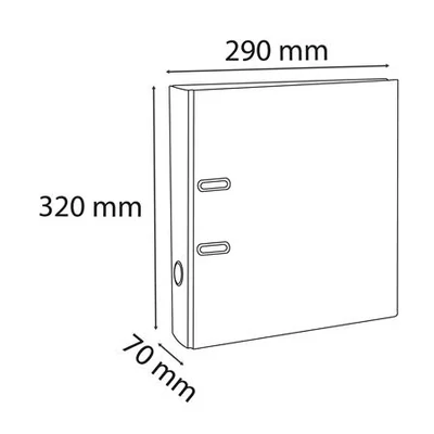Iratrendező, 70 mm, A4, PVC, EXACOMPTA, kék