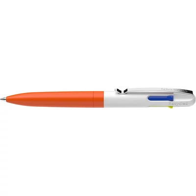 Golyóstoll, 0,5 mm, nyomógombos, négyszínű, SCHNEIDER 