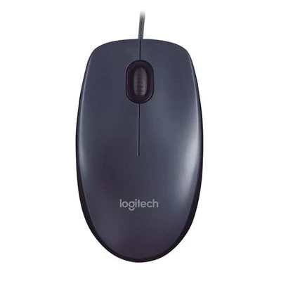 Egér, vezetékes, optikai, normál méret, USB, LOGITECH 