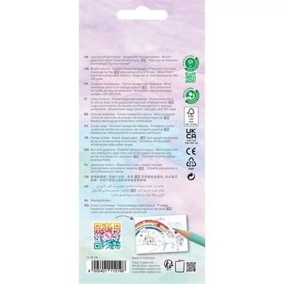 Színes ceruza készlet, hatszögletű, FABER-CASTELL