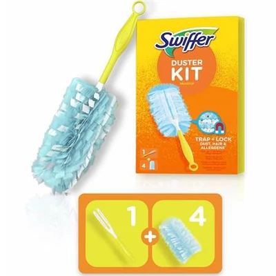 Portörlő készlet, 1 nyél + 4 db utántöltő fej, SWIFFER 
