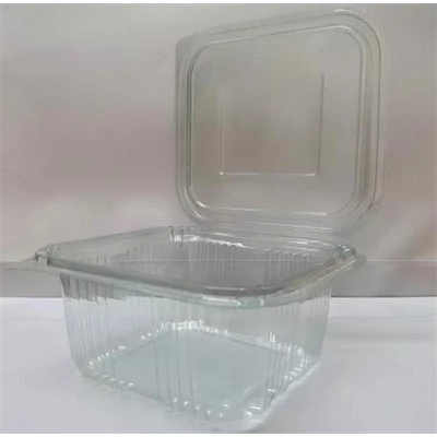 Ételtároló doboz, egybefedeles, műanyag, szögletes, 500 ml, 100 db, 