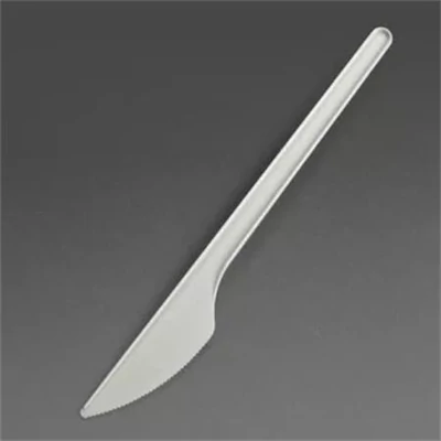 Kés, műanyag, többször használatos, 17 cm, 20 db 