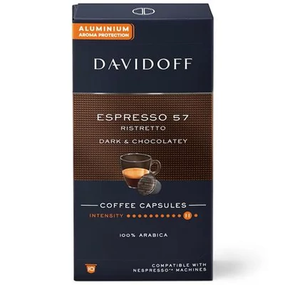 Kávékapszula, Nespresso® kompatibilis, 10 db, DAVIDOFF 