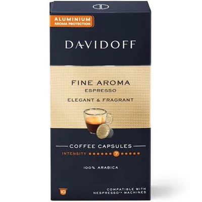 Kávékapszula, Nespresso® kompatibilis, 10 db, DAVIDOFF 