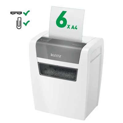 Iratmegsemmisítő, konfetti, 6 lap, LEITZ 