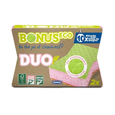 Mosogatószivacs, karcmentes, 2 db, BONUS 