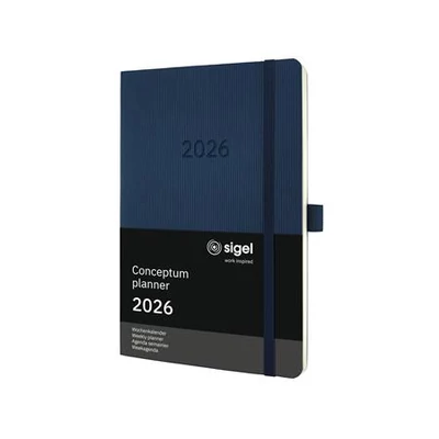 Naptár, A5, heti, 2026, puha borító, SIGEL 