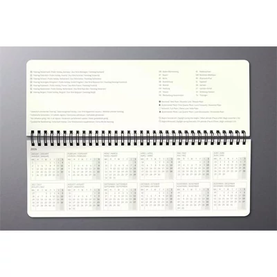 Naptár, asztali, álló, 2026, 300x143x18 mm, SIGEL 
