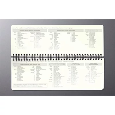 Naptár, asztali, álló, 2026, 300x143x18 mm, SIGEL 