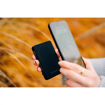 Power bank, külső akkumulátor, vezeték nélküli, 10.000mAh, VERBATIM 